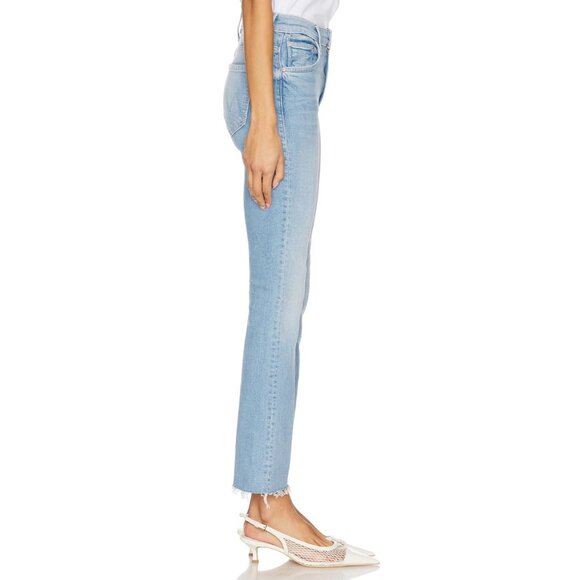 NWT Mother Insider Ankle Fray in Friendly Reminder High Crop Bootcut Jeans 27 - Picture 4 of 13